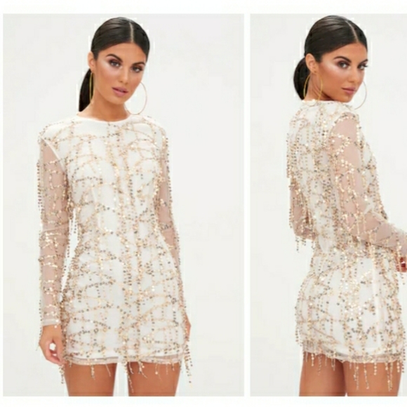 Dresses & Skirts - Sequin Long sleeved Bodycon